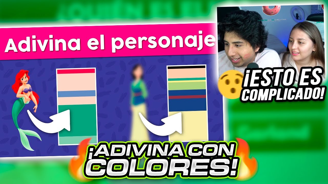 JEFRAIN y JOSELICR JUEGAN al ADIVINA el PERSONAJES con COLORES ✨⚡