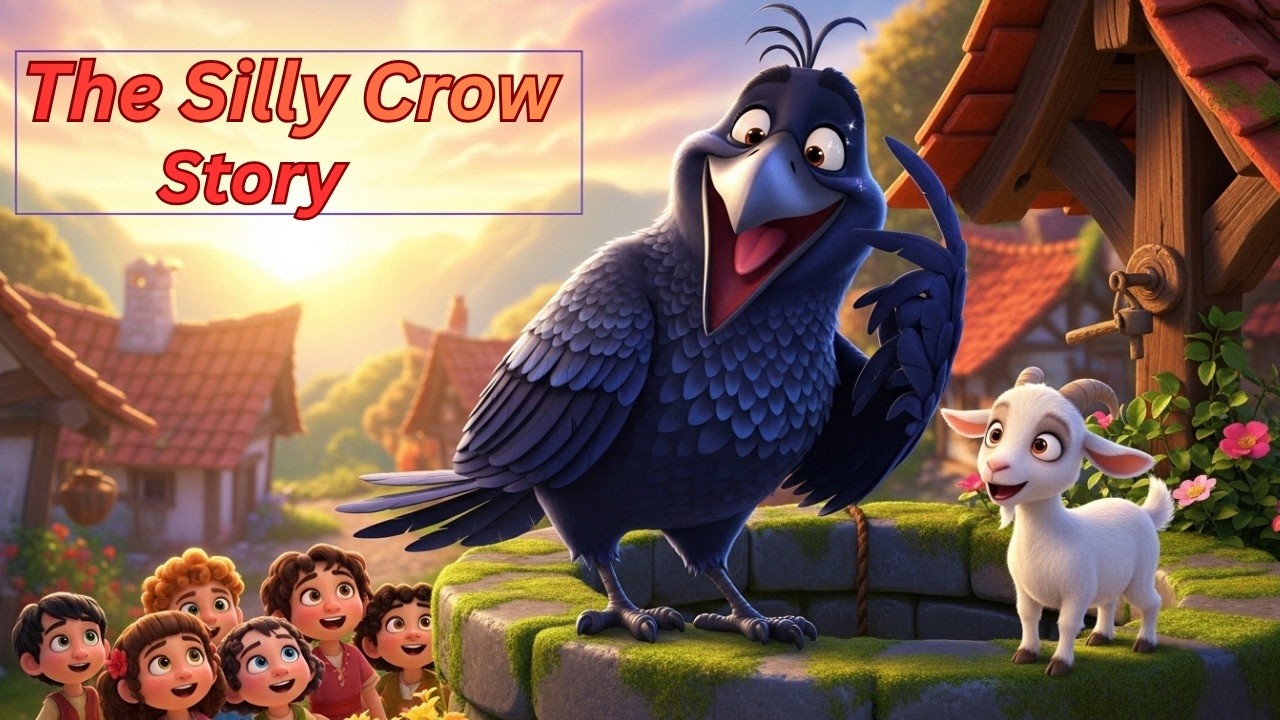 Silly Crow Story for Kids | Funny Moral Bedtime Story