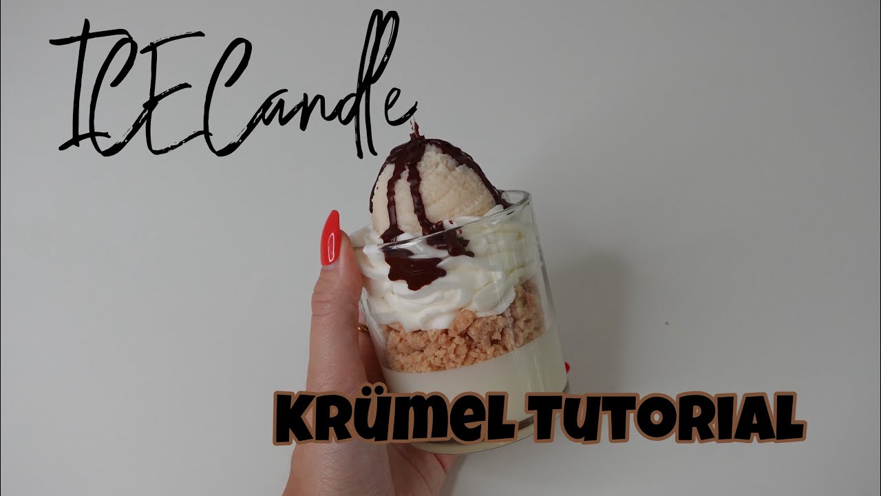 Kerzen DIY Kr&uuml;mel Tutorial🍦| pralinakarina
