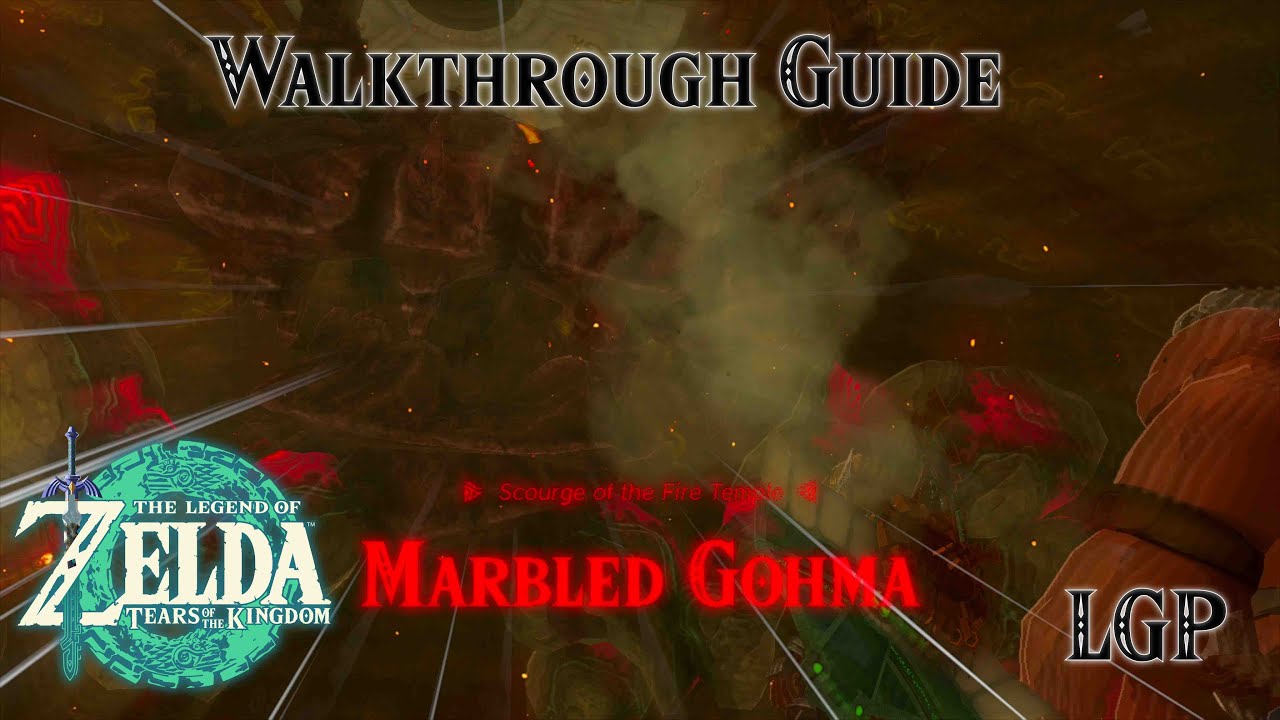 Tears Of The Kingdom | Marbled Gohma Boss - Fire Temple | Walkthrough Guide