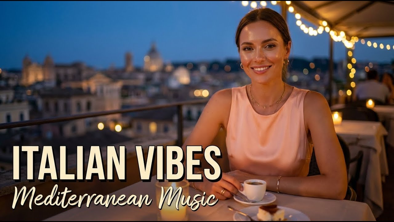 Scenic Italy 4K 🇮🇹 Mediterranean Music 2+ Hours | Amalfi Coast & Lake Como Ambience