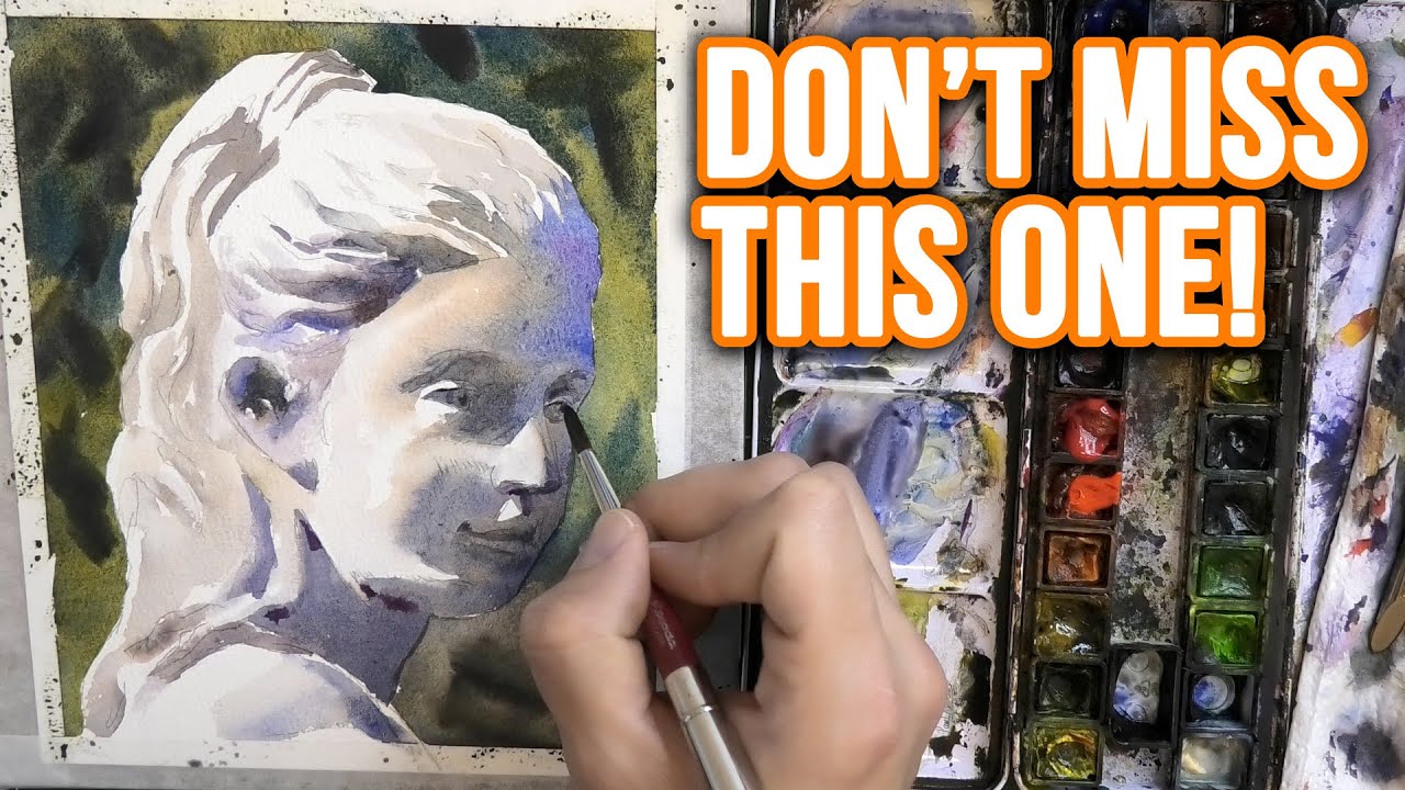 Watercolor Portrait Tutorial & Tips