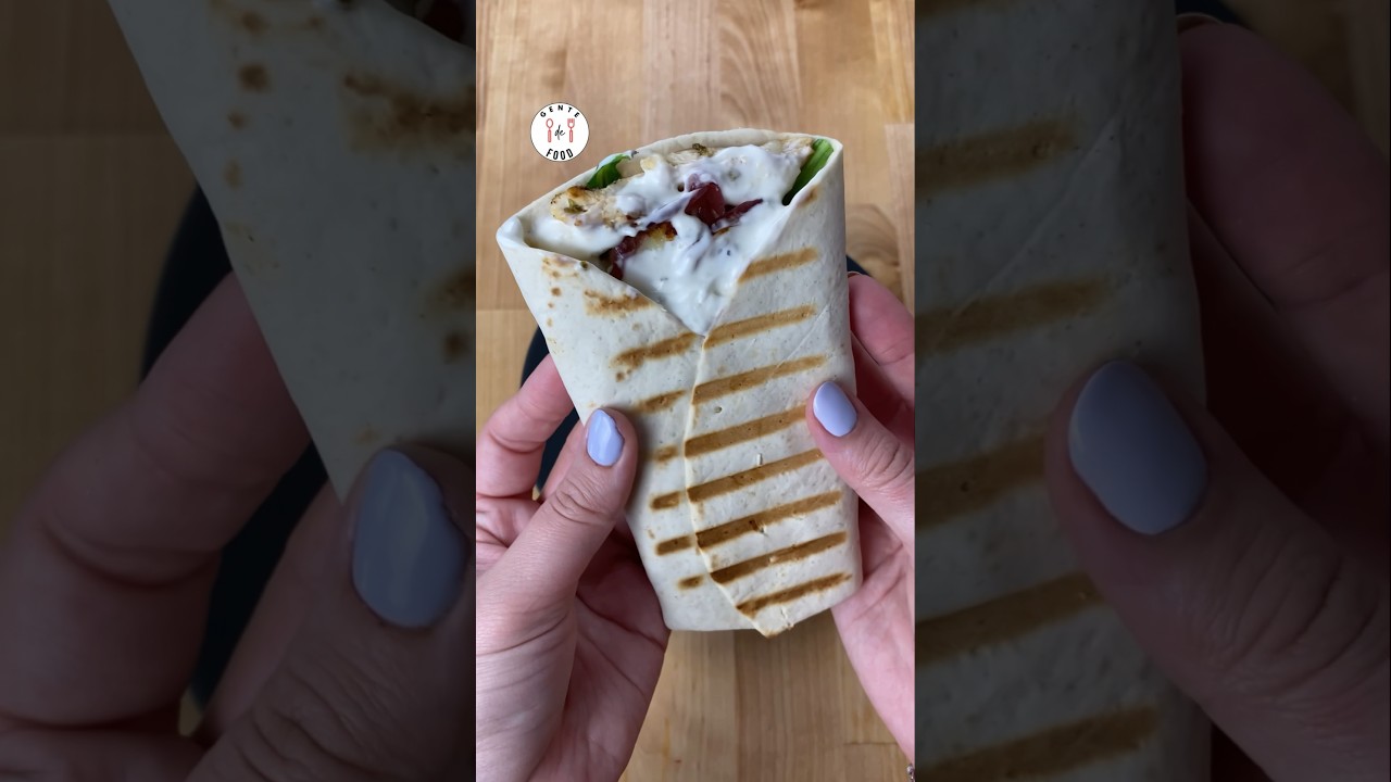 Burrito de pollo saludable #gentedefood #youtubeshorts