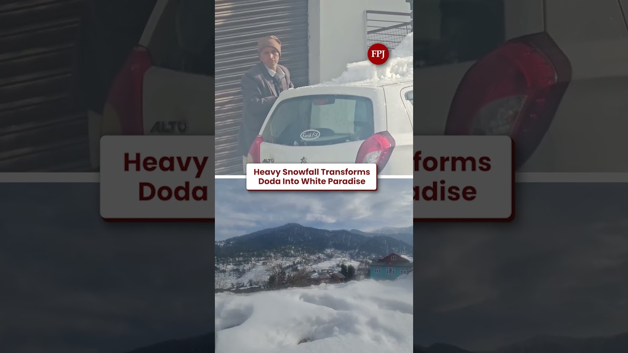 Doda Turns Into a White Paradise | Heavy Snowfall Covers Doda & Nearby Areas in J&K
