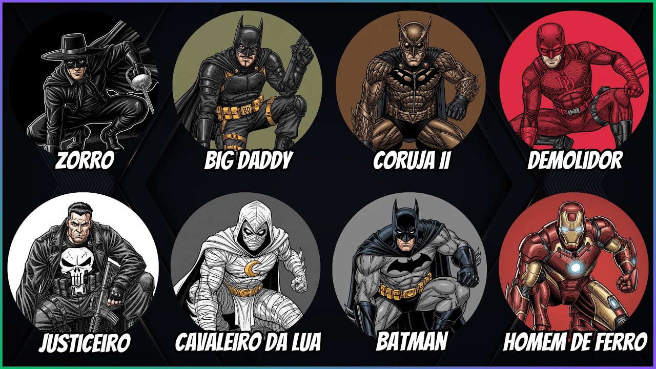 BATMAN e suas "CÓPIAS" mais FORMIDÁVEIS (Ranqueadas | Parte 1)