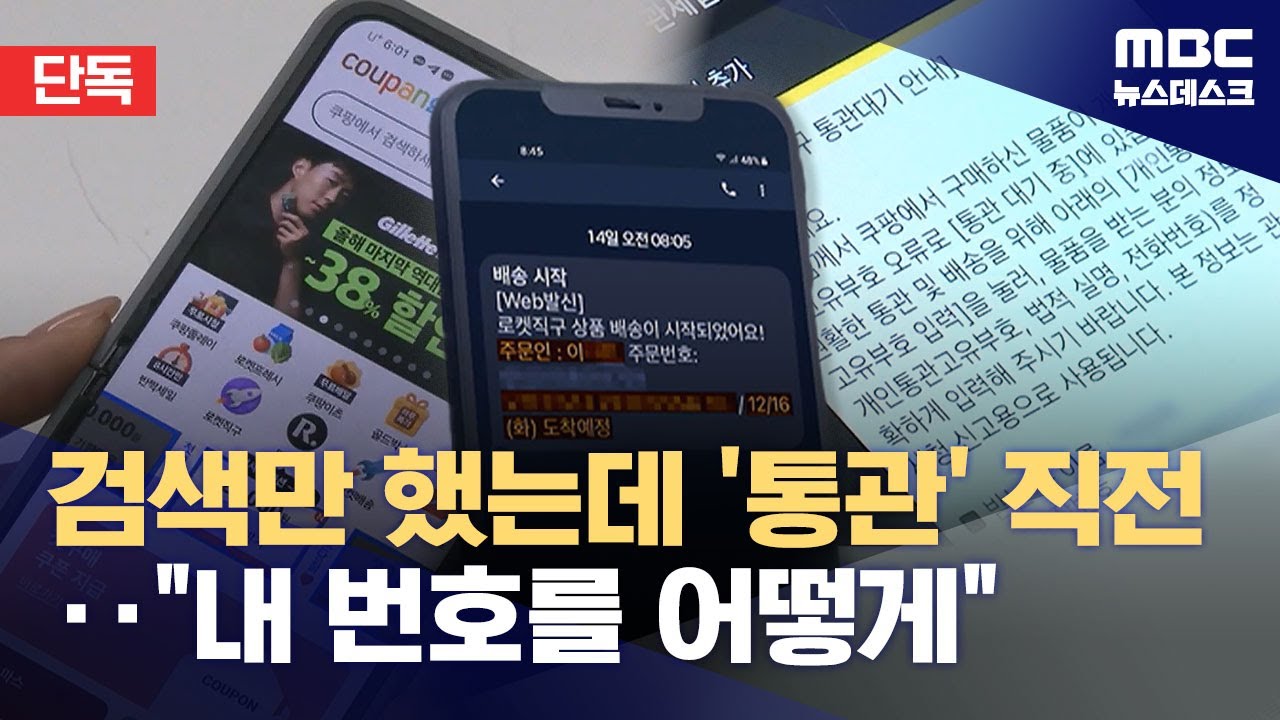 [단독] 검색만 했는데 '통관' 직전‥