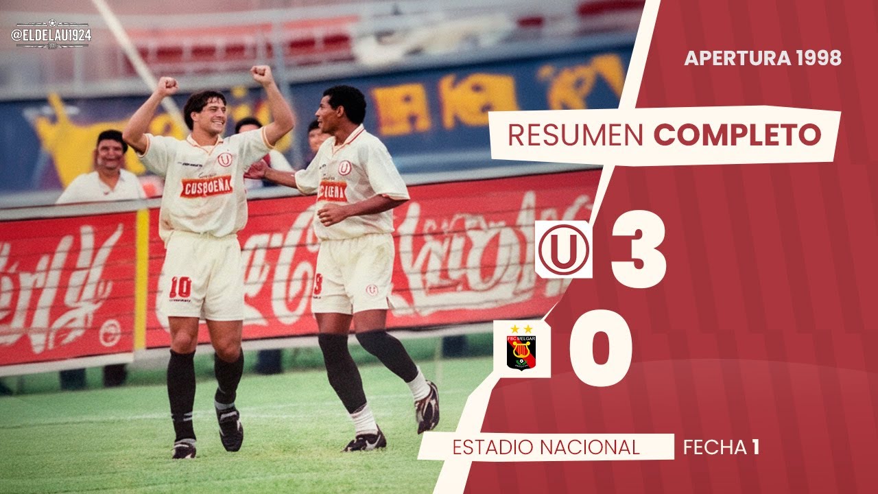 Universitario 3-0 FBC Melgar | Resumen | Fecha 1 - Apertura | 1998 ⚽🎞