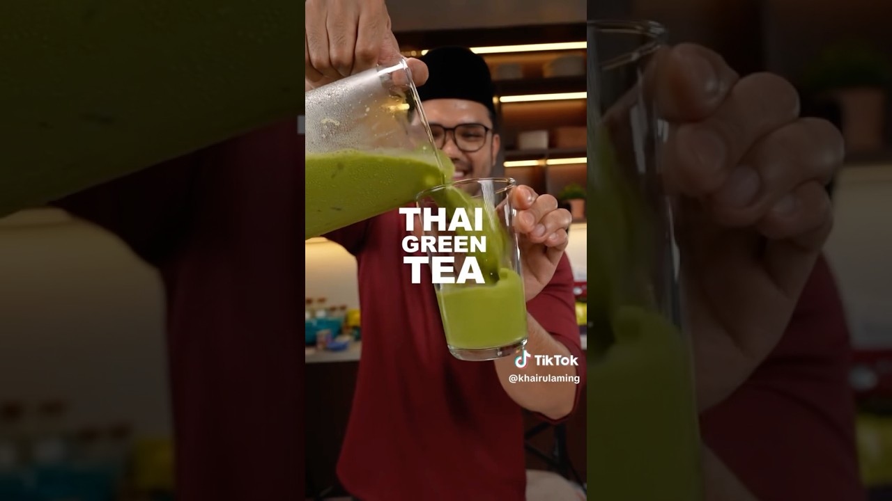 Menu air Thai Green Tea by Khairul Aming.. #khairulaming