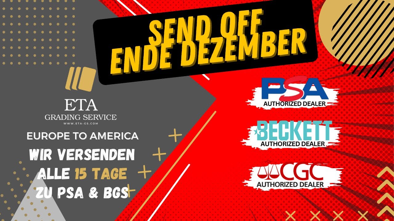 Zeit für einen Sendoff Stream PSA/BGS/CGC Ende Dezember