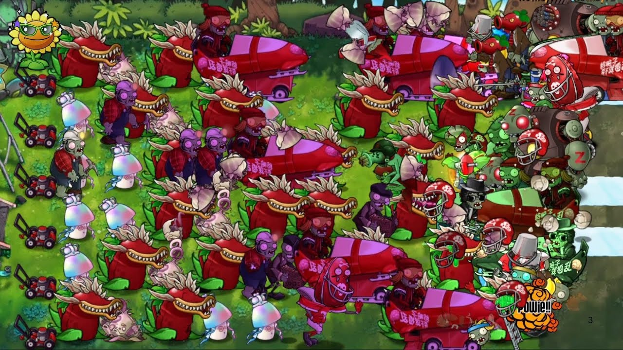 PvZ Fusion : Plants Uniq Trap vs All Zombies #06