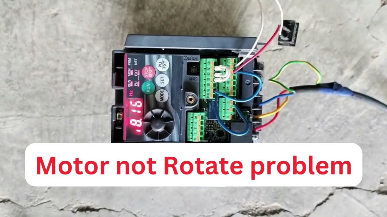 Mitsubishi FR-D740 5HP Solar VFD Repair & Testing | Motor not Rotate problem#vfd #electrical #repair