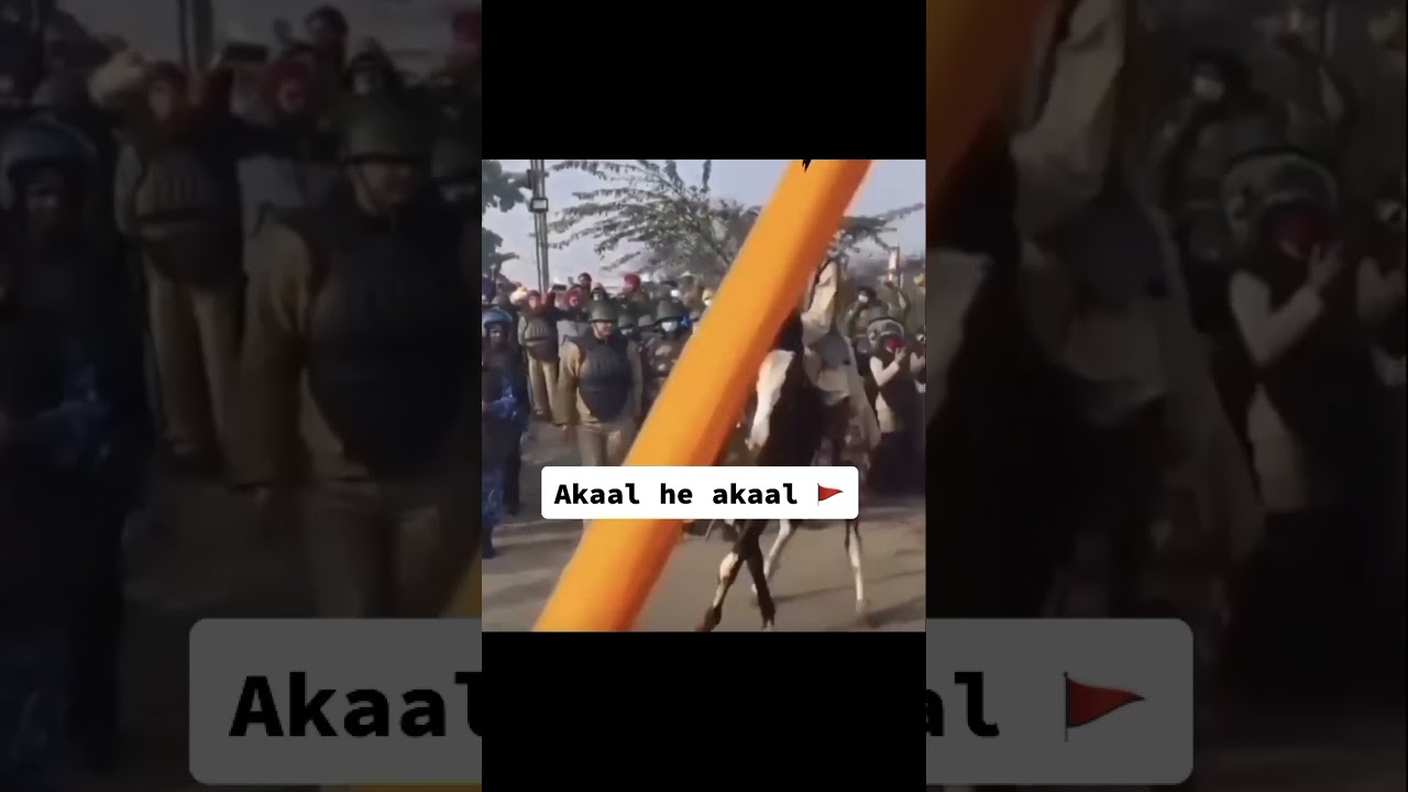 delhi police vs one Nihang singh #delhipolice #nihangsingh #redfort #delhimorcha #kissan #khalsa