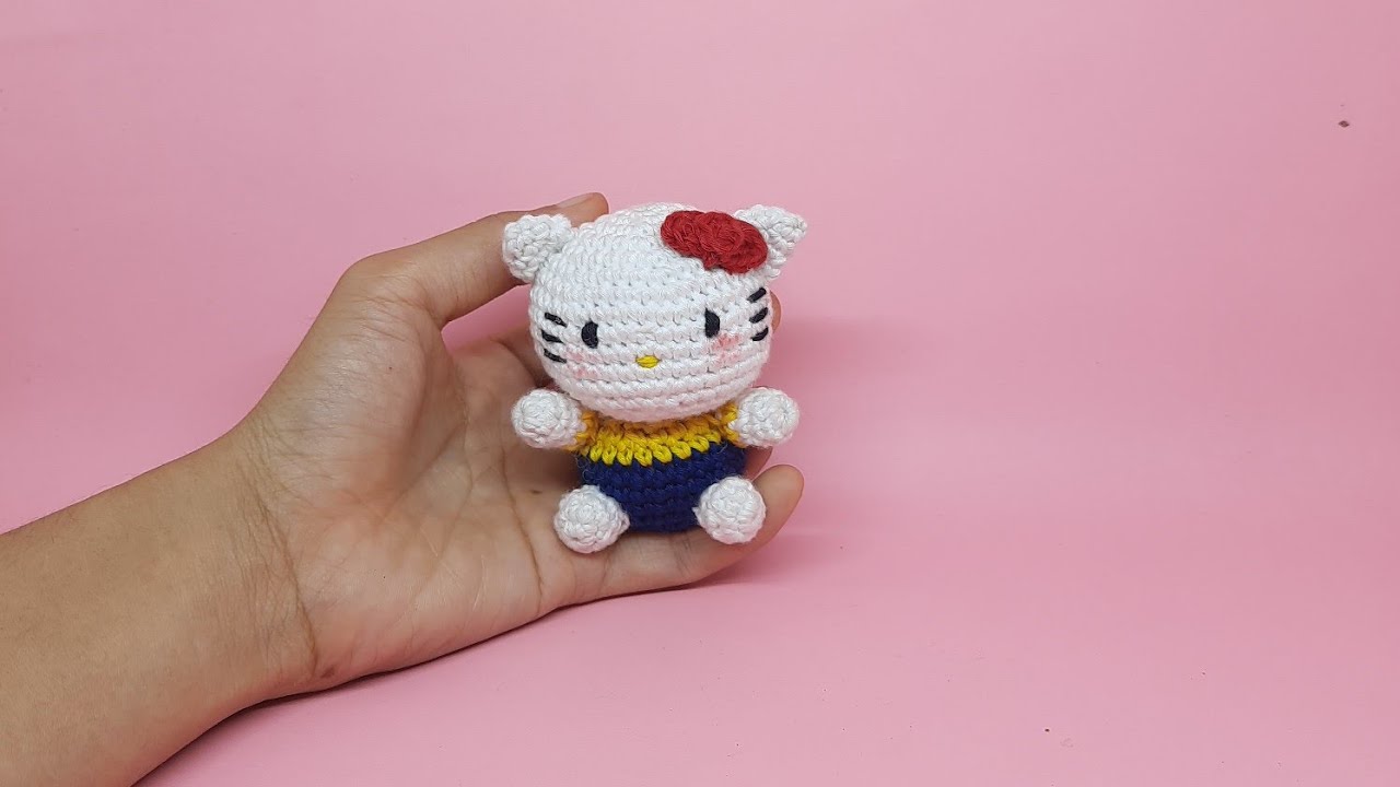 Tutorial amigurumi hello kitty / diy hello kitty / boneka rajut / amigurumi