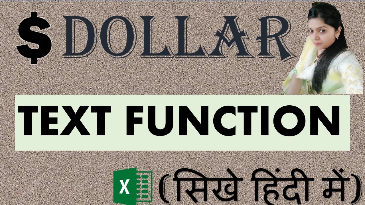 Dollar Formula In Excel | How to use Dollar ($) Function in Excel in Hindi | Convert Number to Text