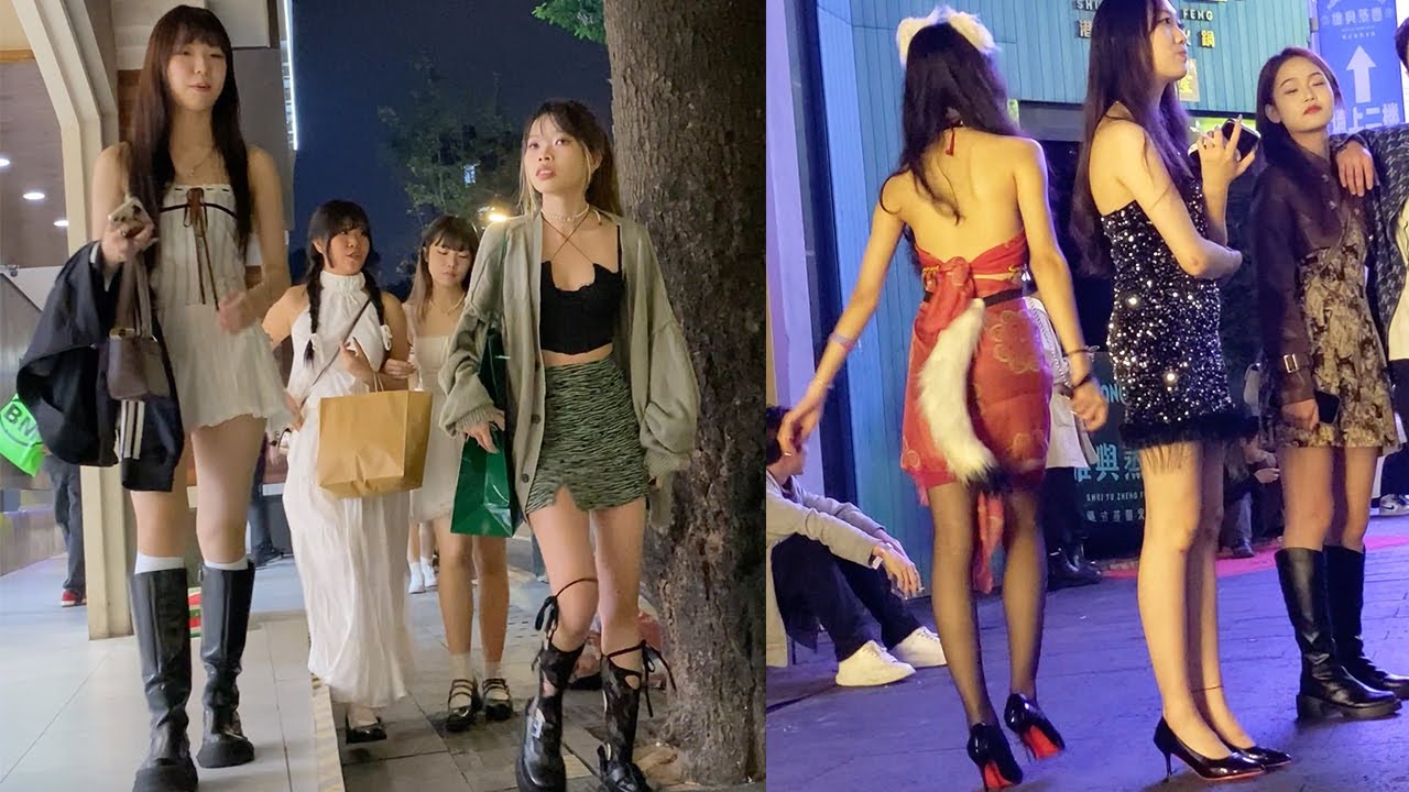 How is China now? come Guangzhou,you will see the situation,lot of beautiful girls中国广州街景实拍，亭亭玉立的美好姑娘