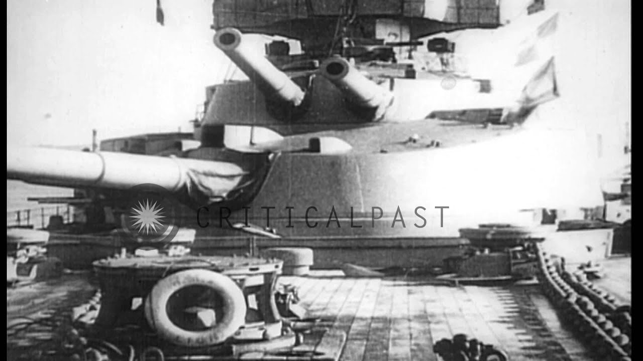 British battleships including HMS Queen Elizabeth and other vessels underway in t...HD Stock Footage