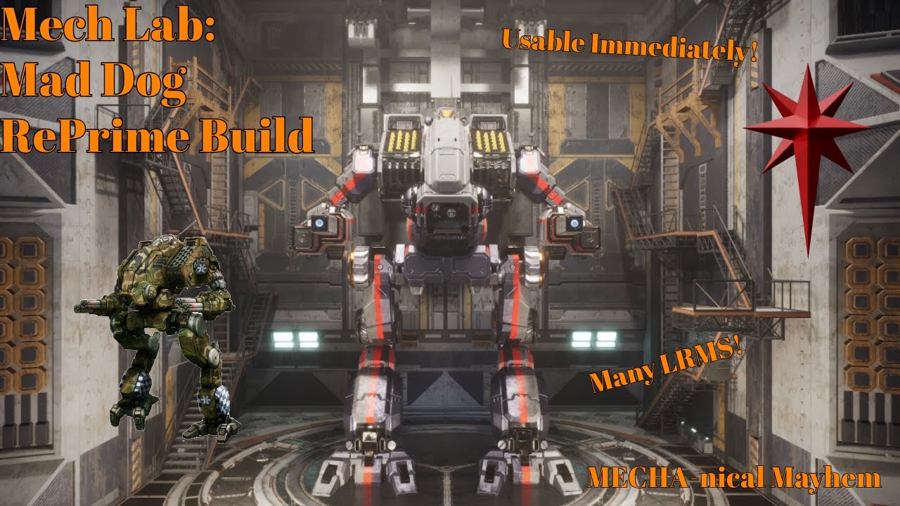 Mech Lab: Mad Dog Reprime Build for MW5 Clans!
