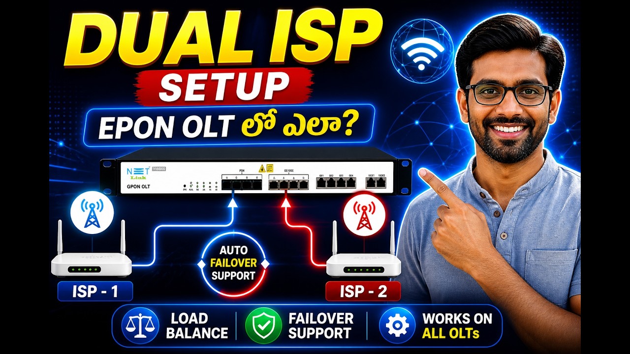 Telugu Step-by-Step OLT Setup Tutorial | Complete Guide for Beginners