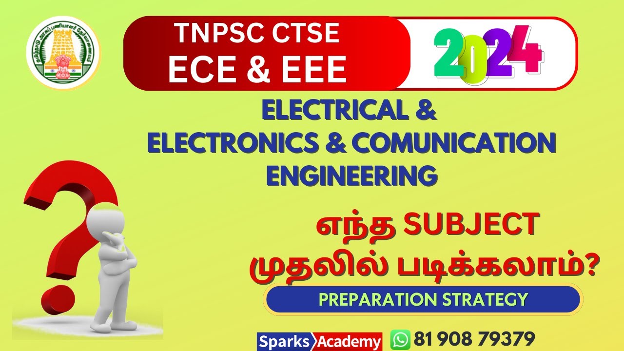 TNPSC Combined Technical Services 2024 | Preparation Strategy for EEE & ECE Sparks Academy