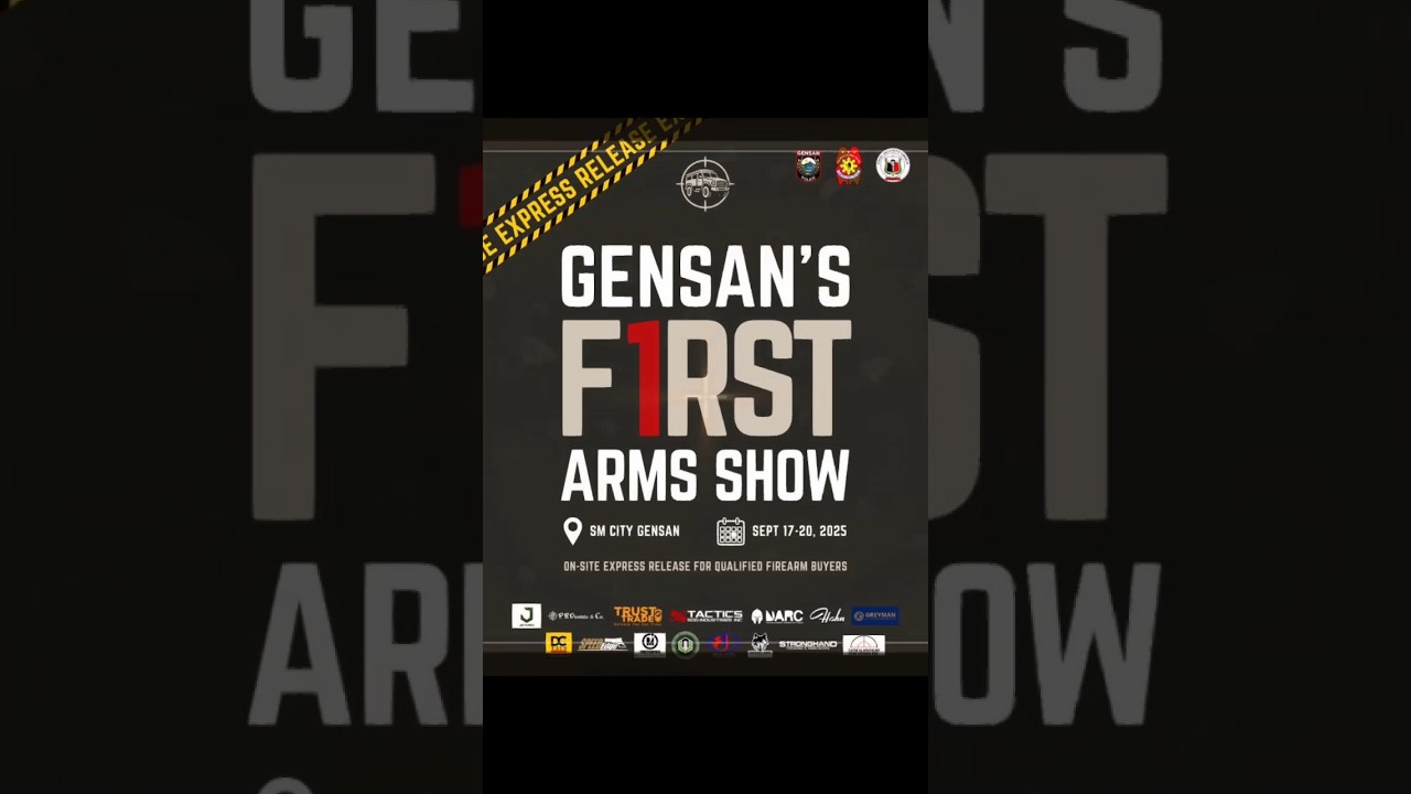 First-ever Arms show as the Defense Road Show 2025#DRS2025 #DRSGENSAN #DefenseRoadShow #SMCityGensan