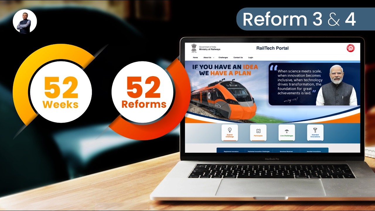 52 Reforms in 52 Weeks | Rail Tech Policy & Portal launched | e-RCT