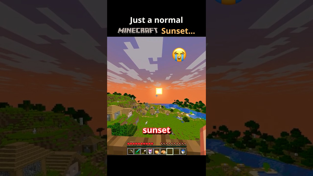 Relaxing Minecraft Sunset...