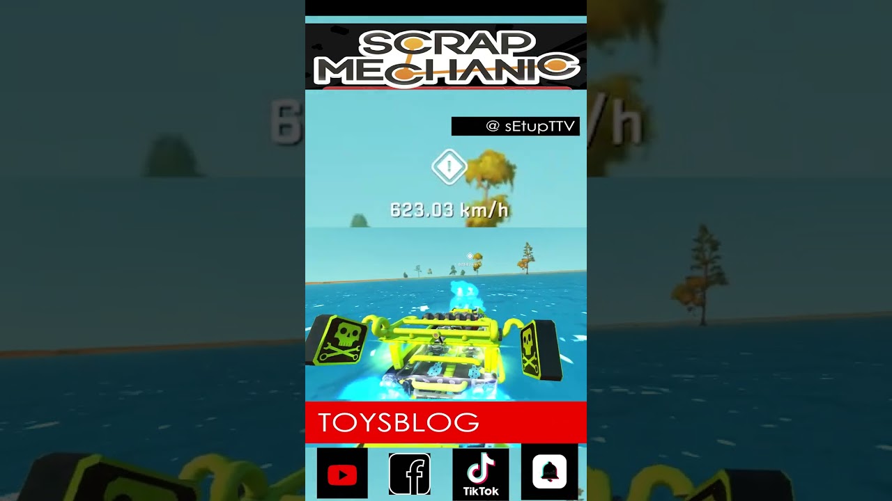 Scrap Mechanic Creative Mode | TOYSBLOG - NO 3 | Boats - Series | POWER BOAT ENGINEERING #reels