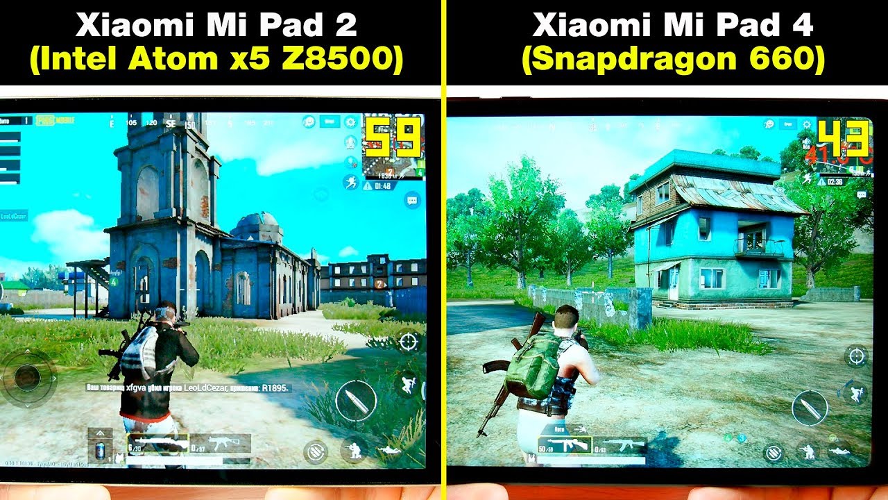 Xiaomi Mi Pad 4 (Snapdragon 660) vs Xiaomi Mi Pad 2 (intel atom x5-z8500) ТЕСТ В ИГРАХ! FPS + НАГРЕВ