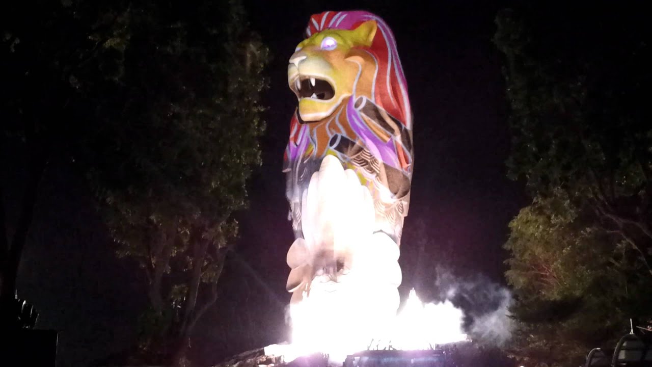 MERLION 3D SHOW AT 40TH SENTOSA BIRTHDAY