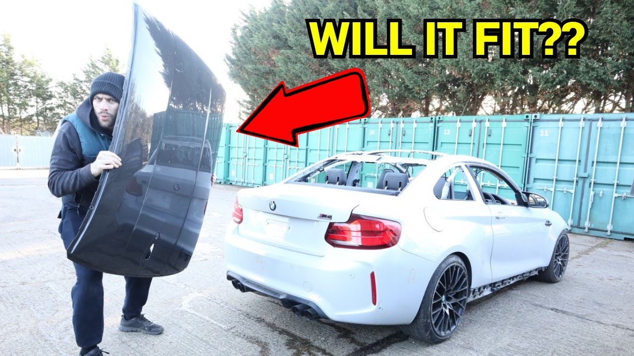 FITTING A CARBON ROOF TO MY WRECKED BMW M2 COMPETITION!