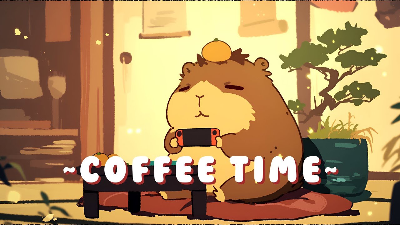 [1 Hour] Capybara Chill Station - Peaceful Music for Your Soul ~ Tranquil Mood ~ 🦫 🎮 ☕
