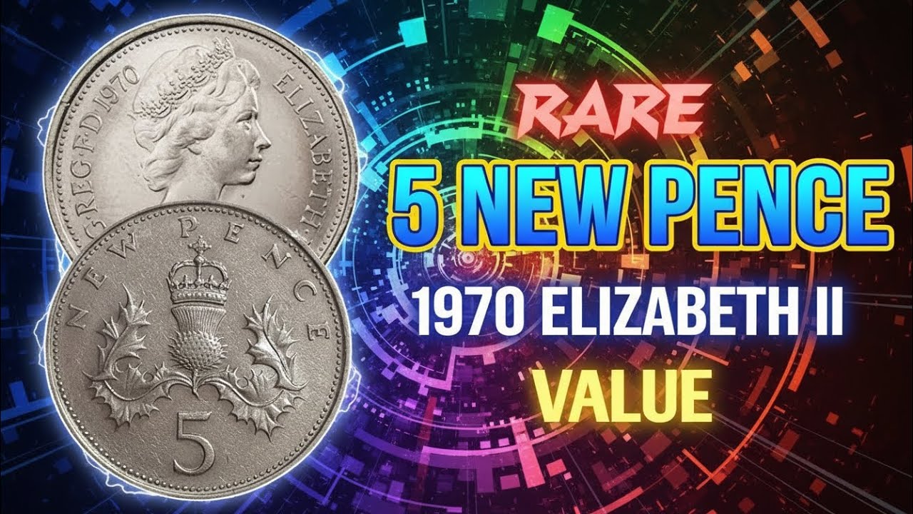 1970 UK 5 New Pence Coin | Full Details, History & Value in USA RARE Elizabeth CION