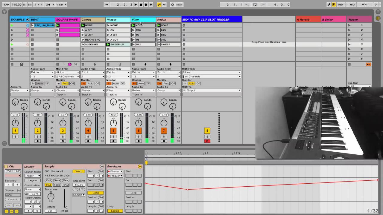 MIDI Note to Any Clip Slot Trigger