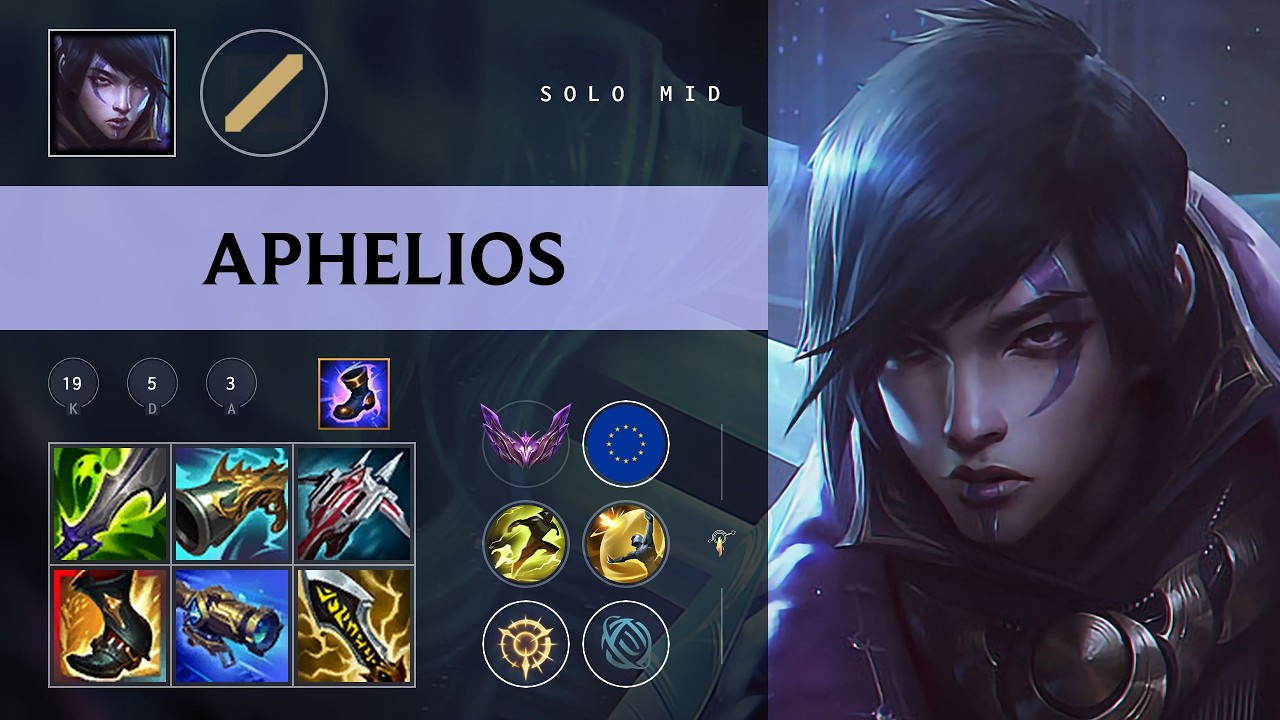 Aphelios Mid vs Yone - EUW Master Patch 26.08