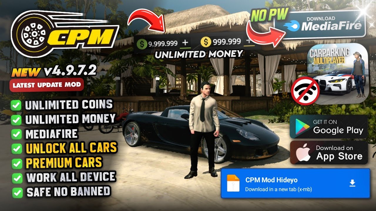 Car Parking Multiplayer Mod Apk v4.9.7.2 | Latest Version, Reworked Cars, Unlimited Coins & New Cars
