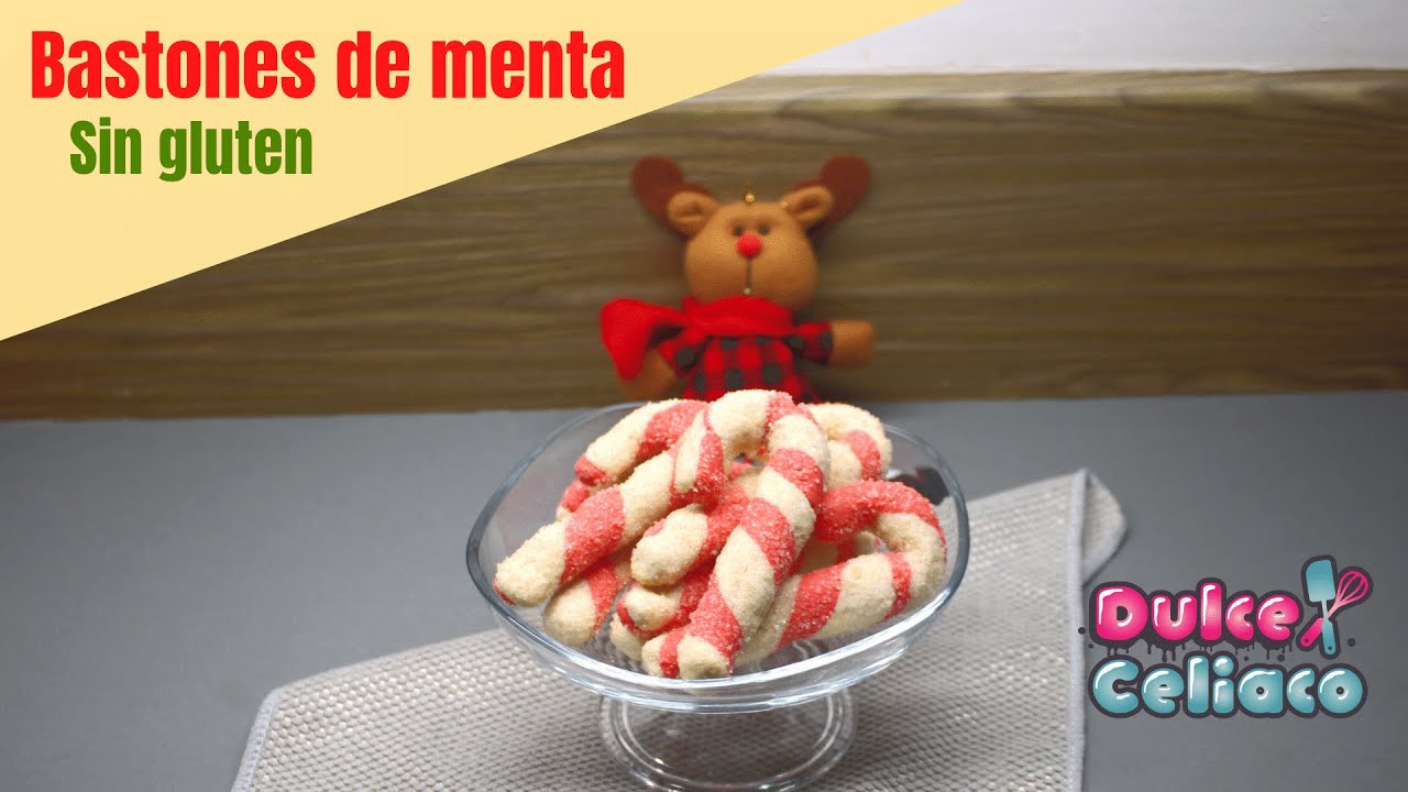 Bastones de menta Sin Gluten, están deliciosos.