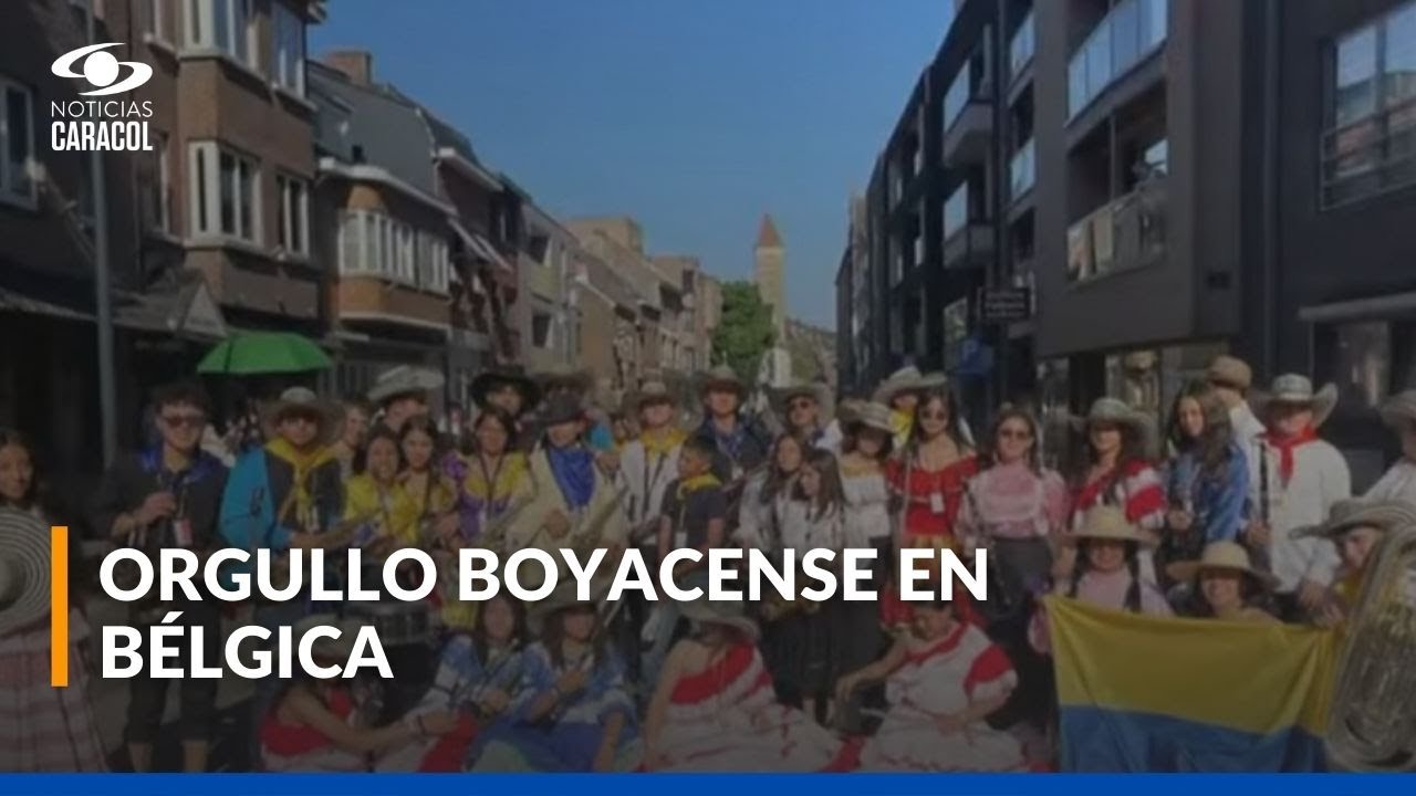 Banda sinfónica de Duitama descrestó a asistentes durante un festival en Bélgica