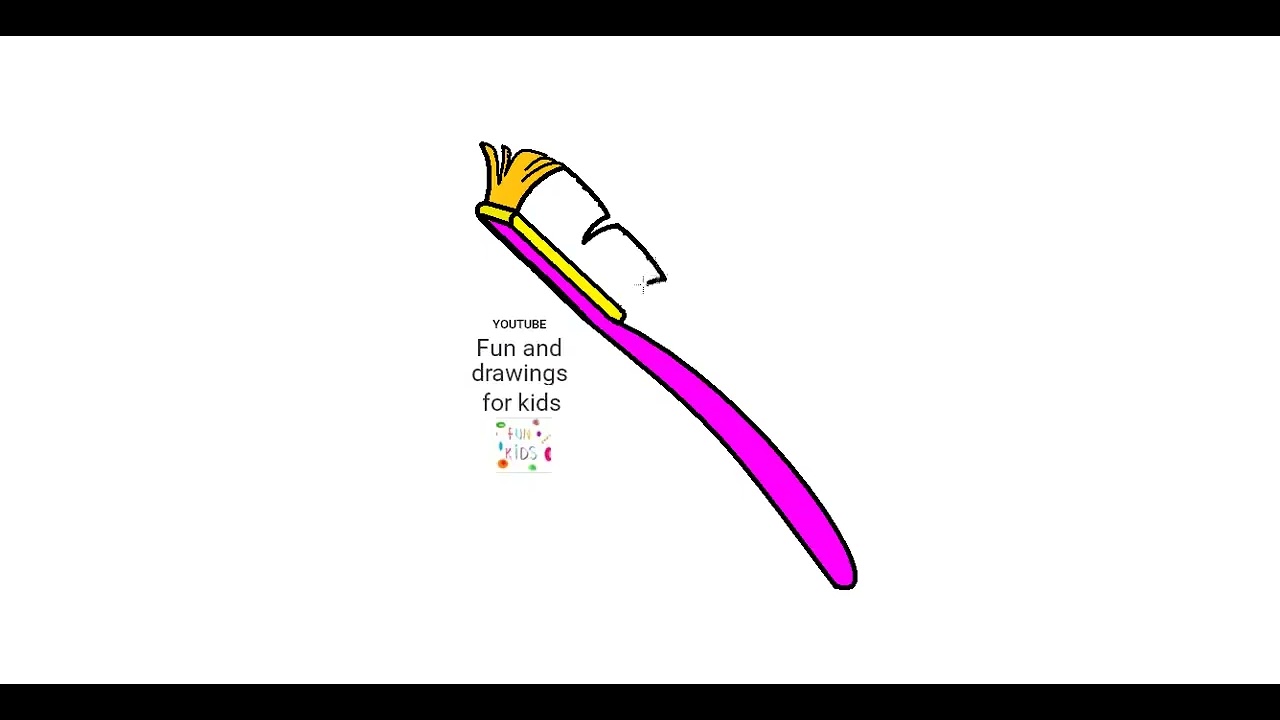 Jinsi ya kuchora mswaki @YuTubers