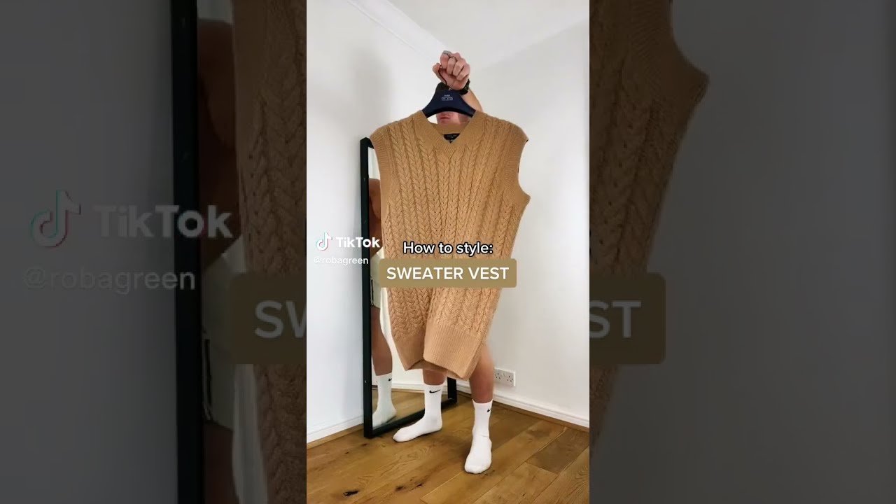 Style this sweater vest #shorts