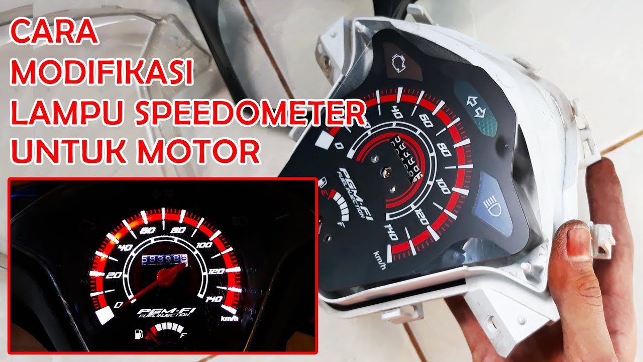 Cara Mudah Modifikasi Lampu Speedometer Motor