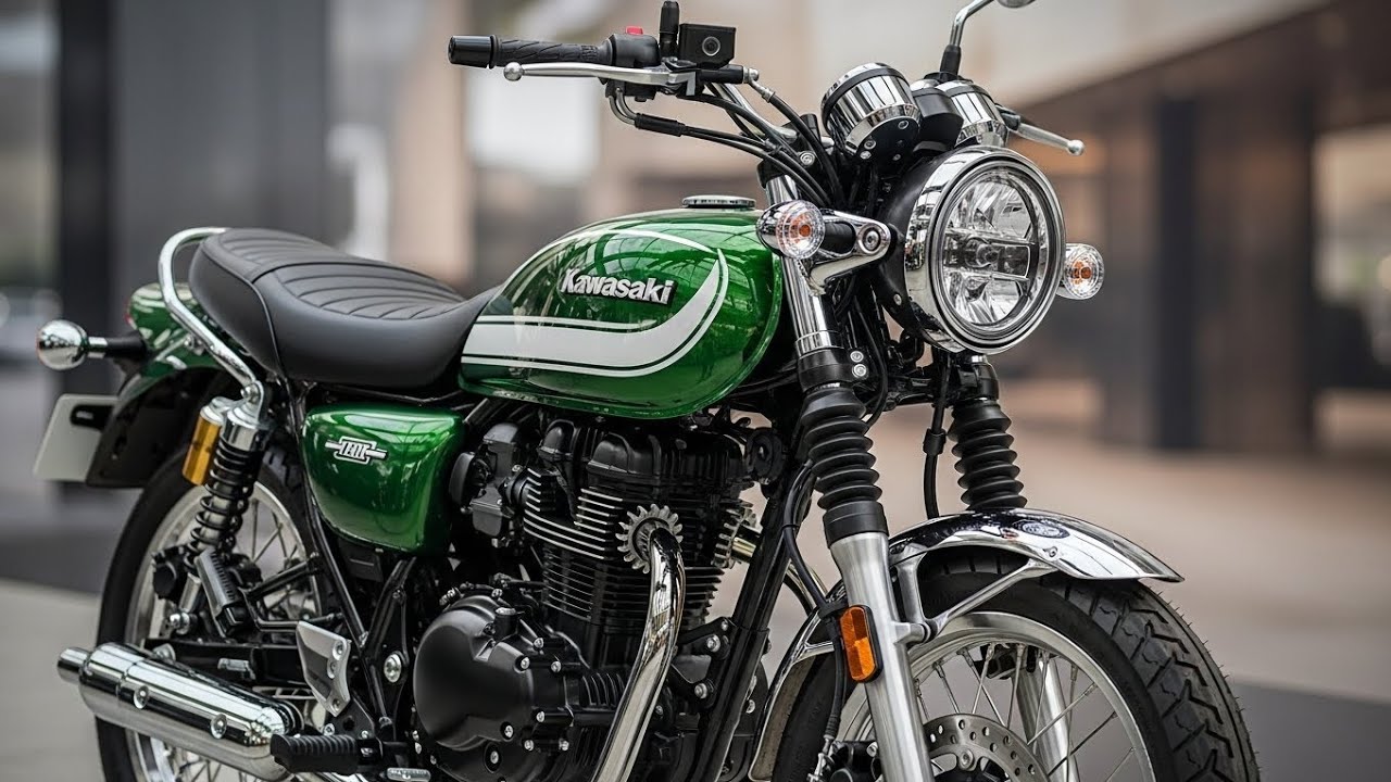 🔥 Новый Kawasaki W200 2026 года наконец-то выпущен! Ретро-легенда возвращается с ШОКИРУЮЩИМ повор...