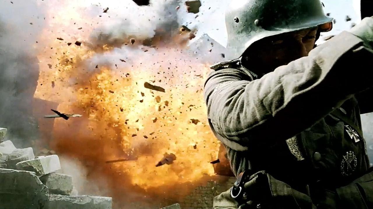 论二战电影，我只服这部剧，场面真实火爆震撼精彩，反复看了八遍