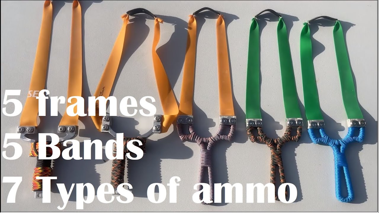 Best slingshot hunting bands/tapers/ammo?