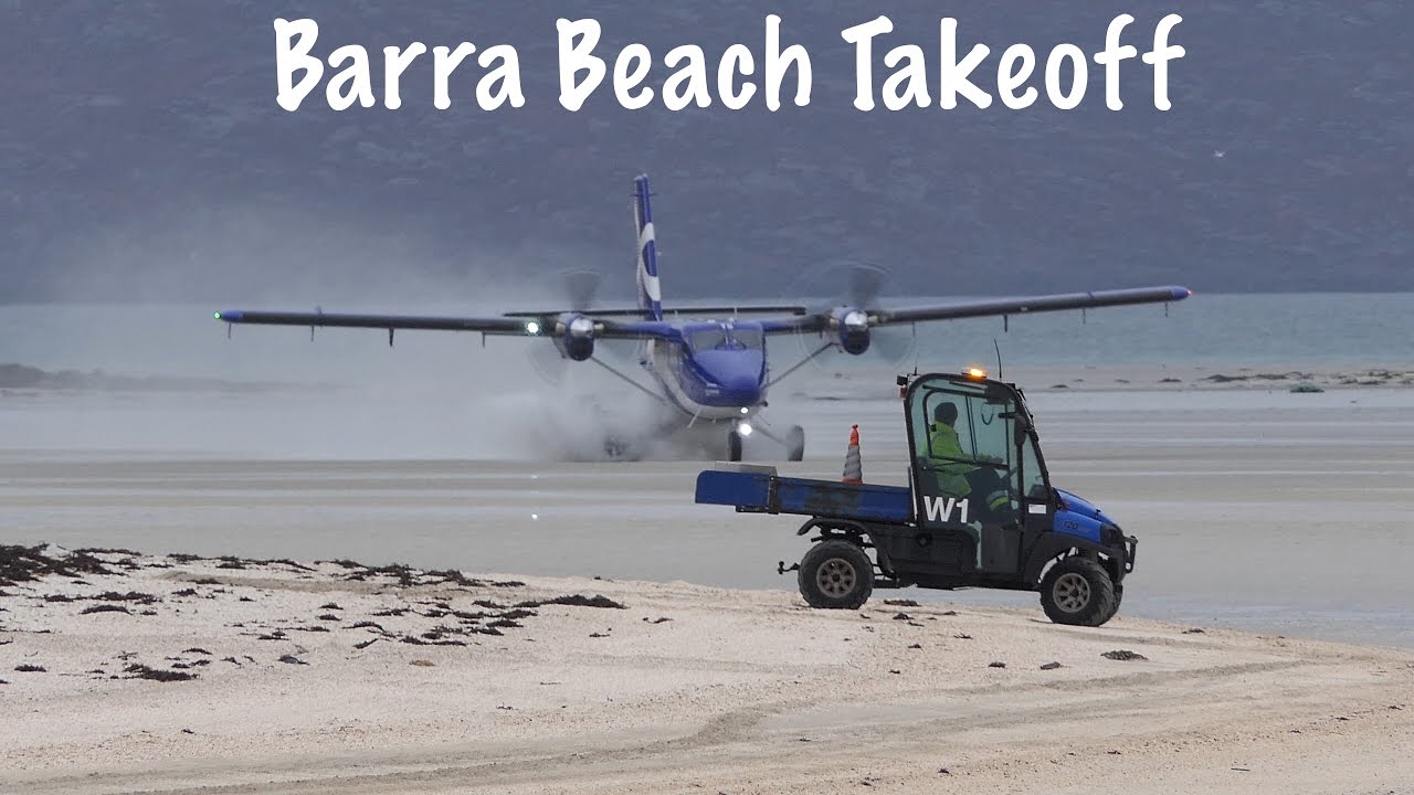 Barra Beach Takeoff & Landing [4K/UHD]