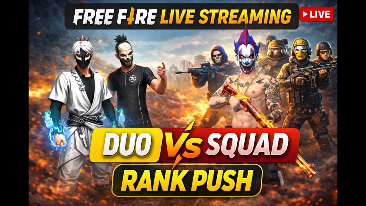 🔴 DUO VS SQUAD BR RANK PUSH 🔥 HEROIC RANK? | IM MANZAR