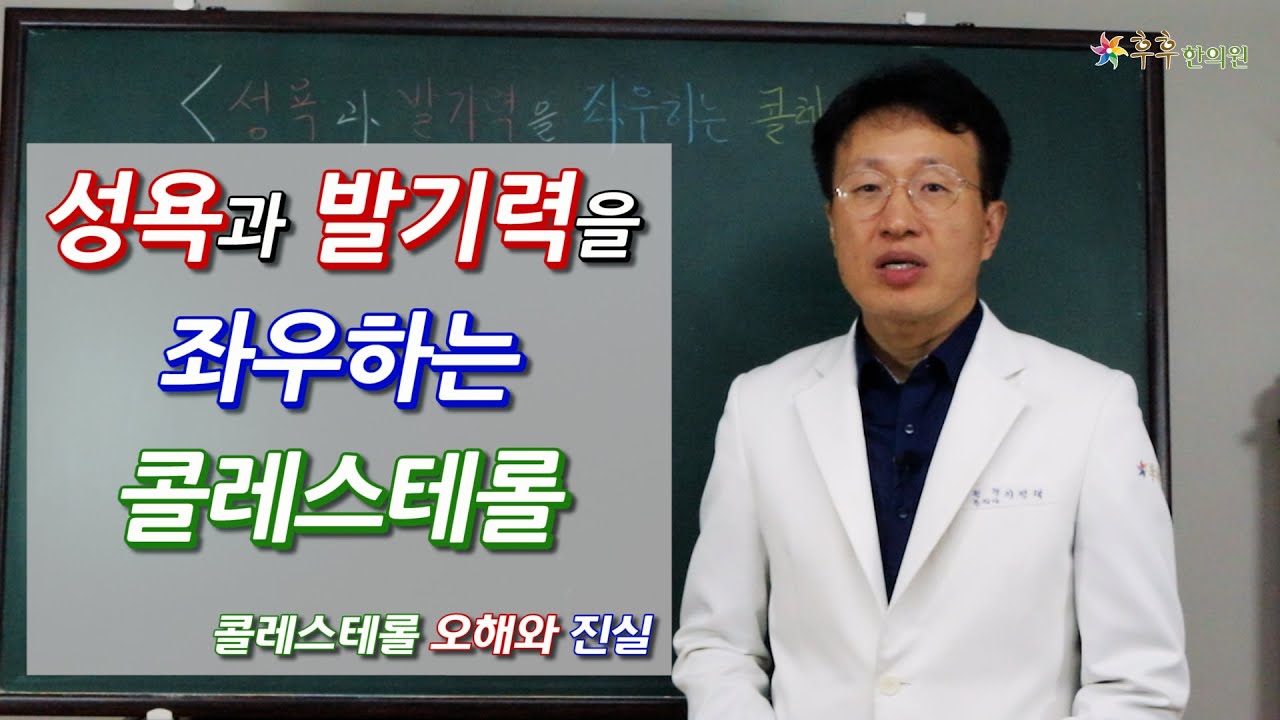 성욕과 발기력을 좌우하는 콜레스테롤. 콜레스테롤 오해와 진실