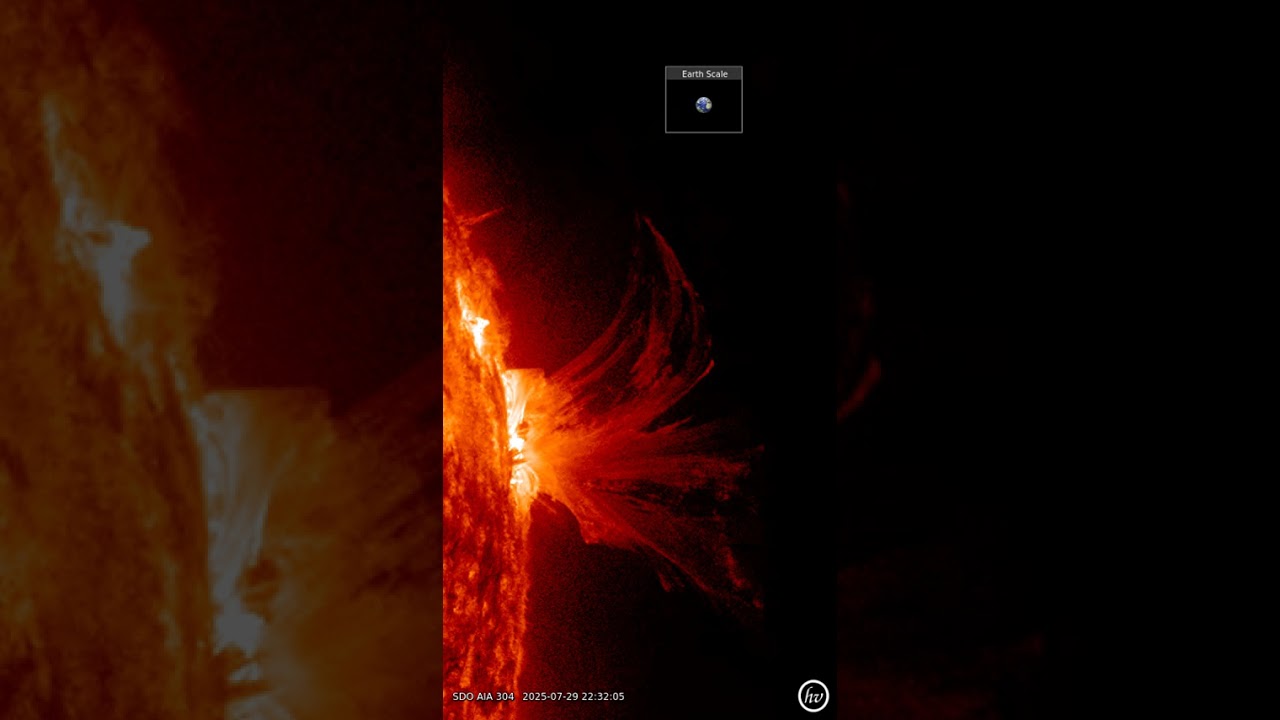 Plasma eruption from West limb of Sun - 29.7.25