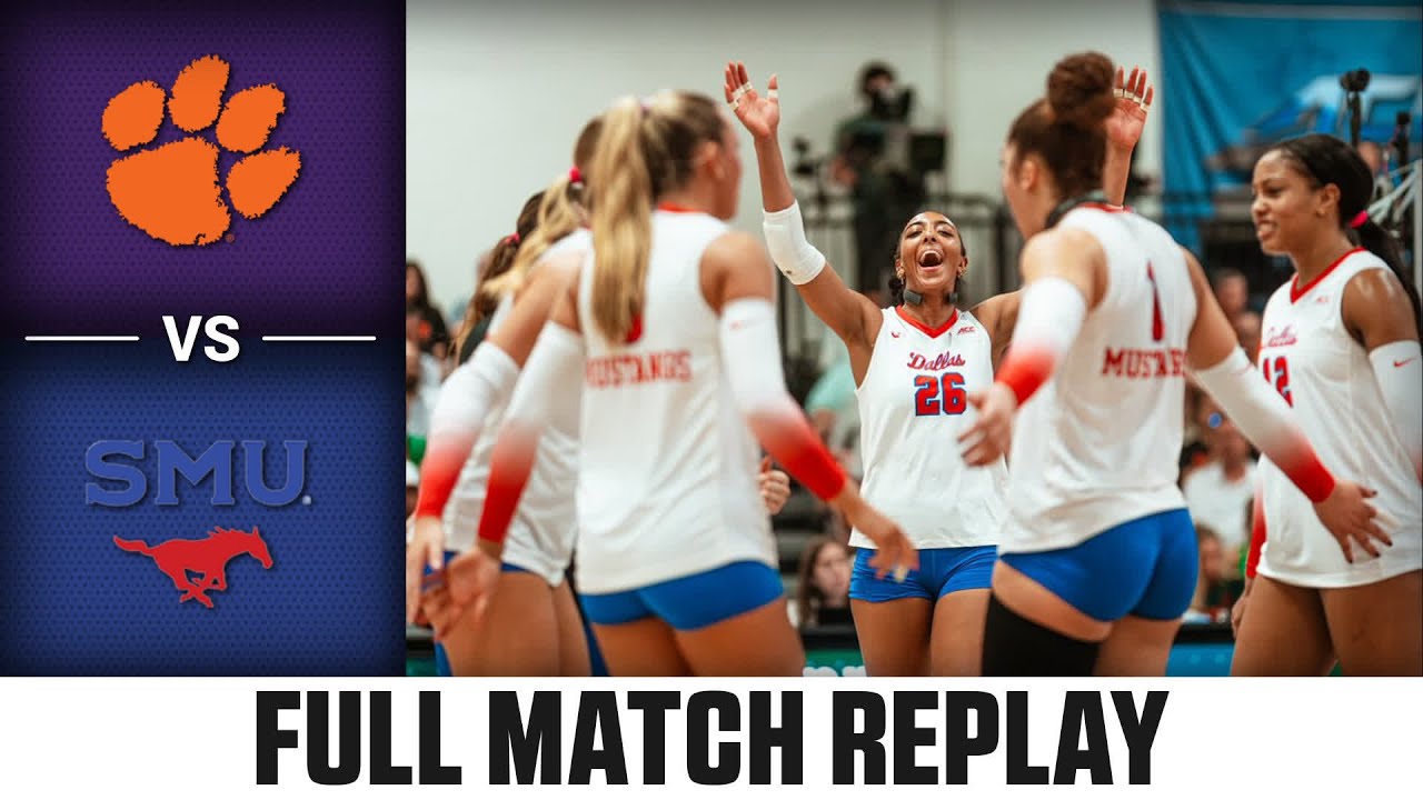 Clemson vs. SMU Full Match Replay | 2025 ACC Volleyball