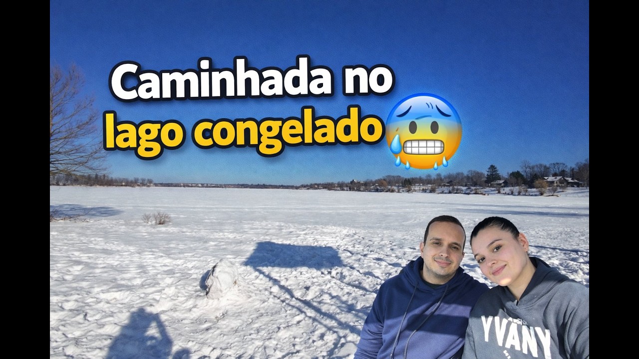 CAMINHADA AO REDOR DO LAGO CONGELADO 🥶☃️