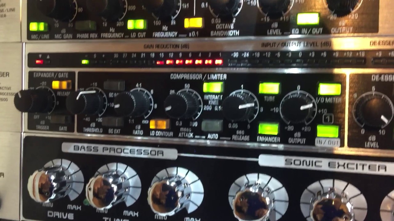 Behringer MDX2600 ESSB Compresor Parte 3: Función y Ajuste de los Controles del Compresor